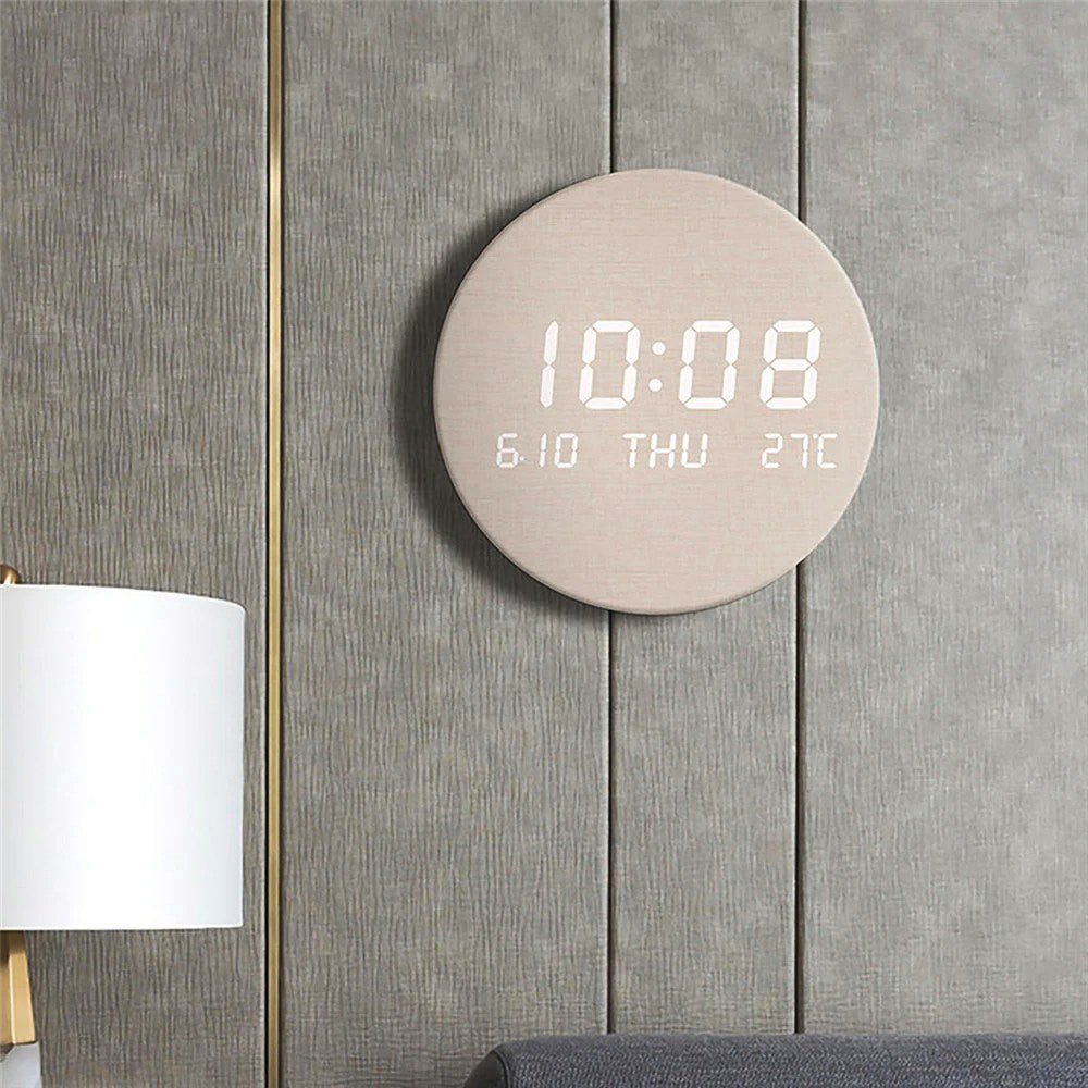 Svenna – Scandinavische Wandklok – Minimalistisch Digitaal Batterijontwerp