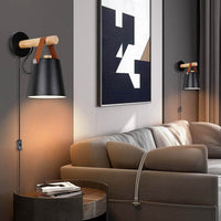 Noordse Houten Wandlamp