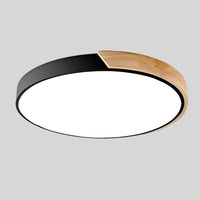 Noordse Houten Macaron Plafondlamp voor Moderne Ruimtes