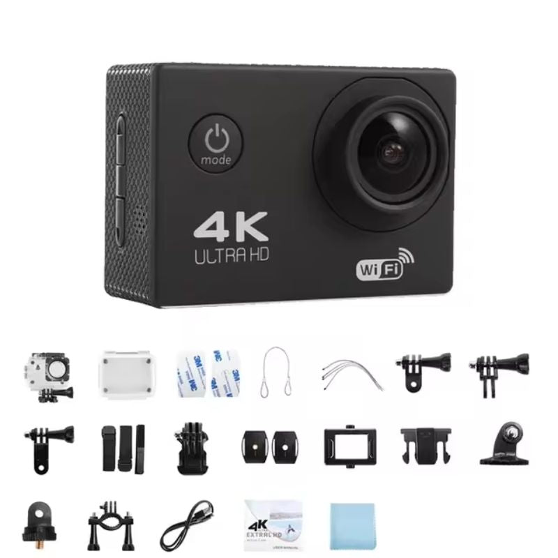 Ultra HD Sport Pro Camera - 4K, WiFi-geactiveerd, Waterdicht