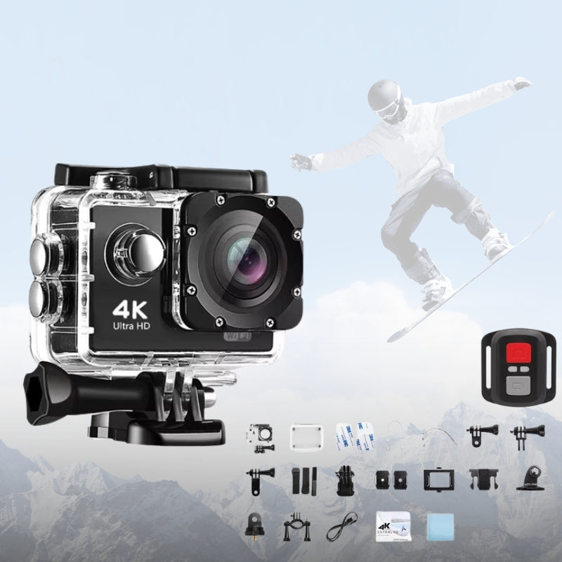 Ultra HD Sport Pro Camera - 4K, WiFi-geactiveerd, Waterdicht