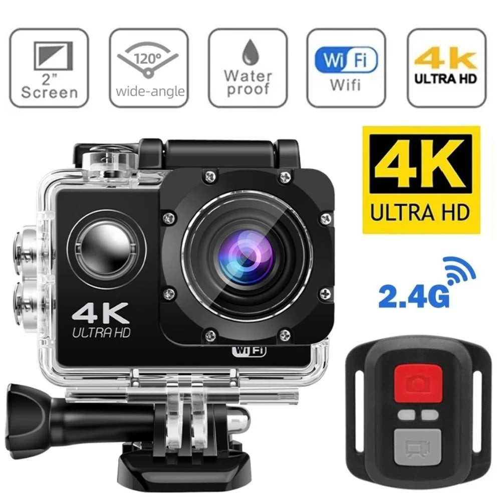 Ultra HD Sport Pro Camera - 4K, WiFi-geactiveerd, Waterdicht