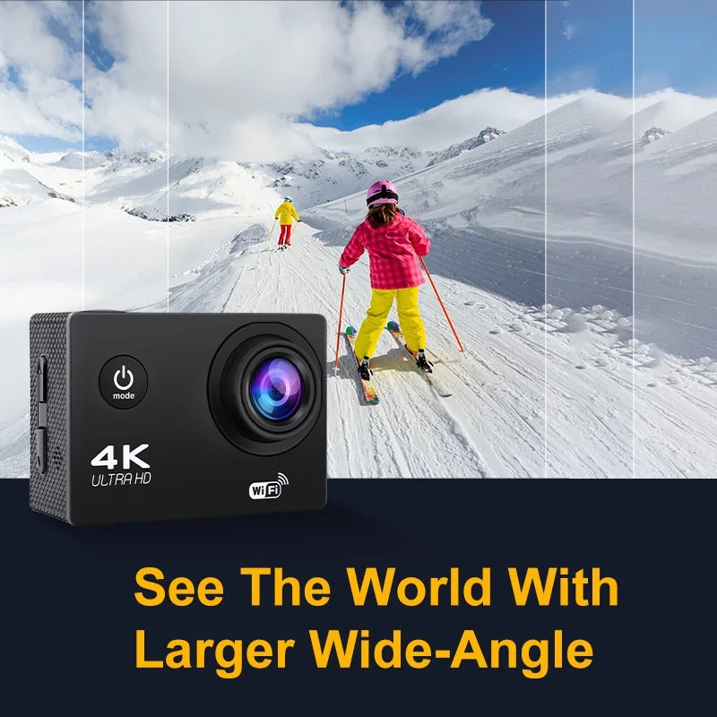 Ultra HD Sport Pro Camera - 4K, WiFi-geactiveerd, Waterdicht