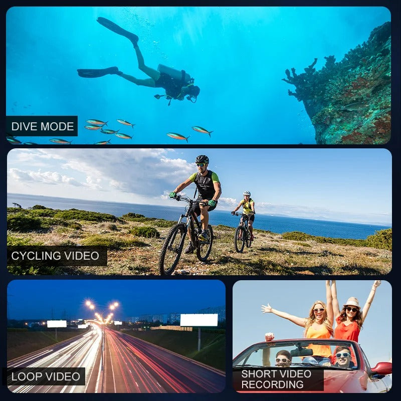 Ultra HD Sport Pro Camera - 4K, WiFi-geactiveerd, Waterdicht