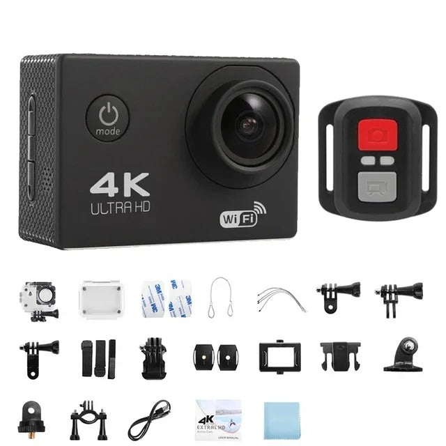Ultra HD Sport Pro Camera - 4K, WiFi-geactiveerd, Waterdicht