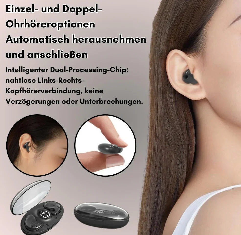 Oordopjes voor slaap en dagelijks gebruik | Ultradunne Bluetooth hoofdtelefoon | Slaapkoptelefoon | DroomBuds