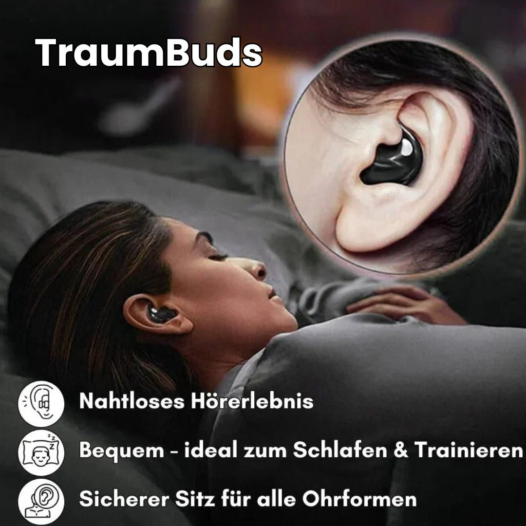 Oordopjes voor slaap en dagelijks gebruik | Ultradunne Bluetooth hoofdtelefoon | Slaapkoptelefoon | DroomBuds