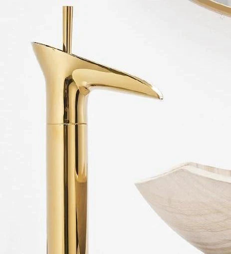 Waterval Wastafelmengkraan in Messing met Elegante Ontwerp voor Badkamer