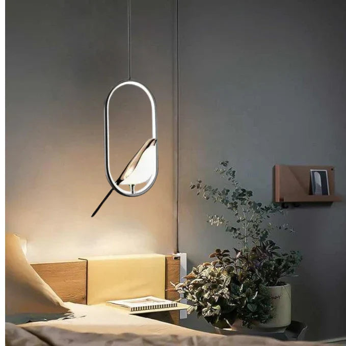 Luxe Hanglamp met Gouden Vogel