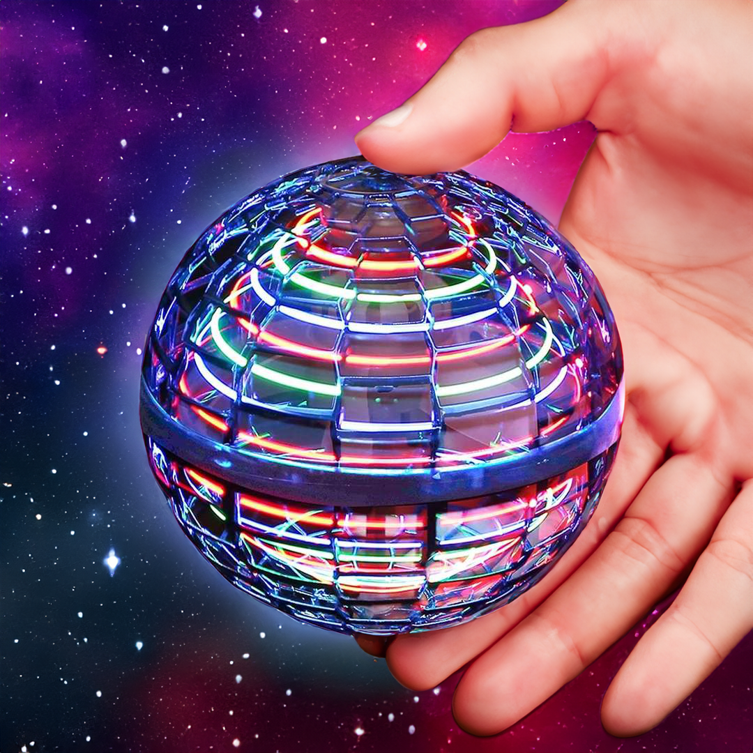 De Originele Flying Orb Ball | Aerodynamische Vliegende Spinner met LED-effecten | 360° Rotatie & Boomerang-functie | Schokbestendige Behuizing & USB Snelladen