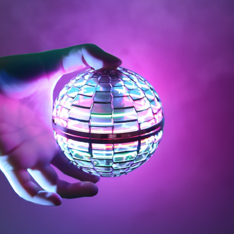Vliegende Orb Bal | Aerodynamisch 360° Vliegtuig | Intelligente Gyroscopische Stabilisatie | Schokbestendige Polypropyleen Structuur | USB Snelladen | LED-effecten