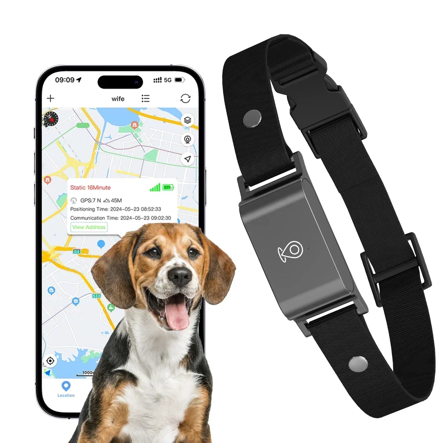 PawGuardian | Waterdichte GPS-halsband voor honden en katten