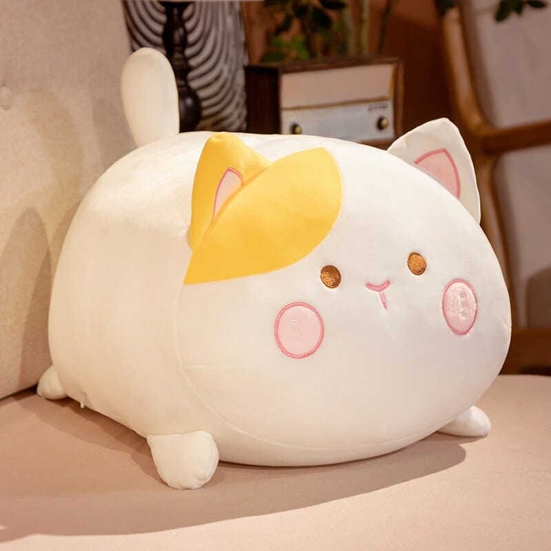 FluffMew Reuzenkat Pluche  | Schattige en oversized opgezette kat voor ontspanning en decor