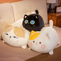 FluffMew Reuzenkat Pluche  | Schattige en oversized opgezette kat voor ontspanning en decor