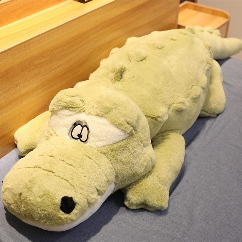 CuddleCroc XL Pluche Kussen | 150CM Grote Zachte Krokodil Knuffeldier Speelgoed voor Kinderen & Geschenken