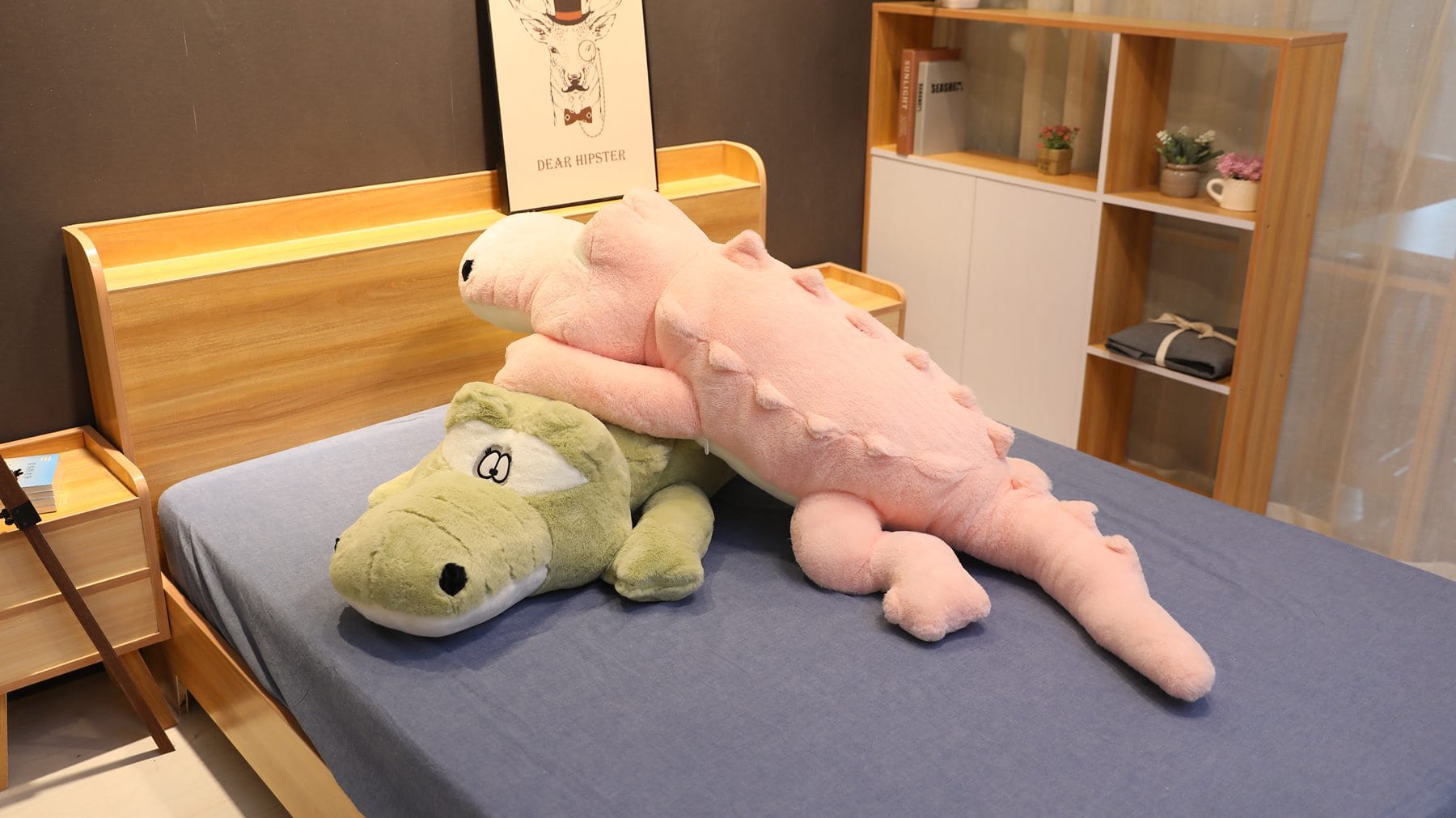 CuddleCroc XL Pluche Kussen | 150CM Grote Zachte Krokodil Knuffeldier Speelgoed voor Kinderen & Geschenken
