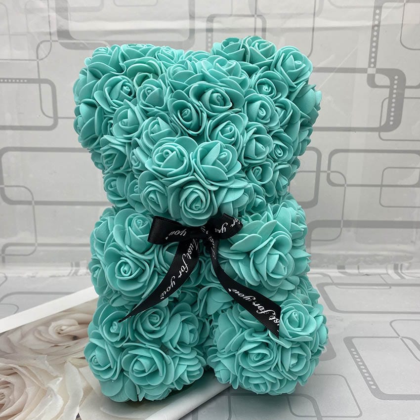 PetalCuddle Eeuwige Roos Beer  | Romantische kunstbloemen teddy voor Moederdag en feesten