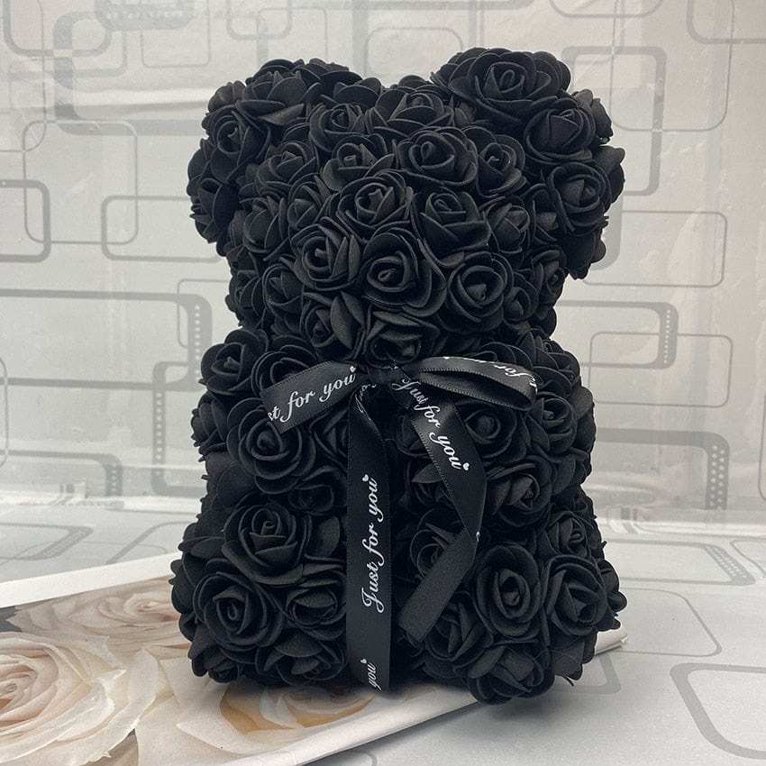 PetalCuddle Eeuwige Roos Beer  | Romantische kunstbloemen teddy voor Moederdag en feesten