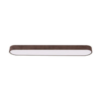 Nordic Glow LED Plafondmontage Ovaal met Houten Accent