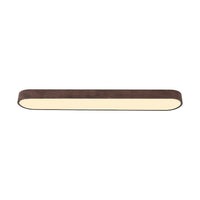 Nordic Glow LED Plafondmontage Ovaal met Houten Accent