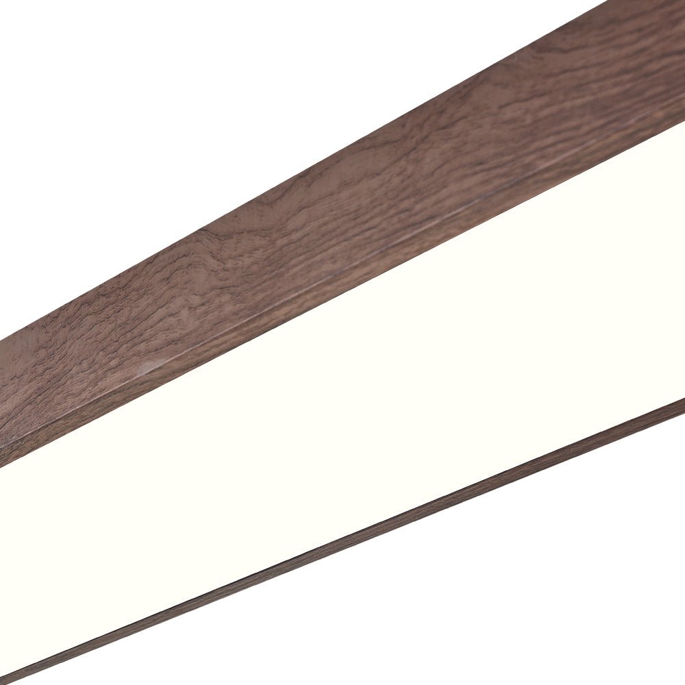 Nordic Glow LED Plafondmontage Ovaal met Houten Accent