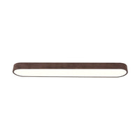 Nordic Glow LED Plafondmontage Ovaal met Houten Accent