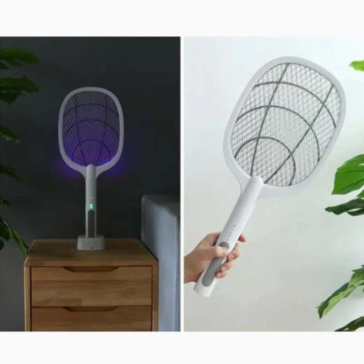 PestZap Oplaadbare Muggenverdelger – 2-in-1 Racket & Staande Lamp