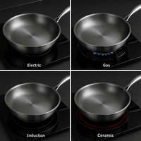 Pan voor Inductie & Gas | Pan zonder Coating van Titanium | Bratix