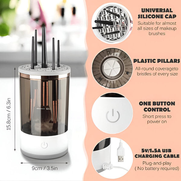 Kwastenreiniger | Make-up Kwasten Reinigen | Elektrische Kwastenreiniger | KwastenClean