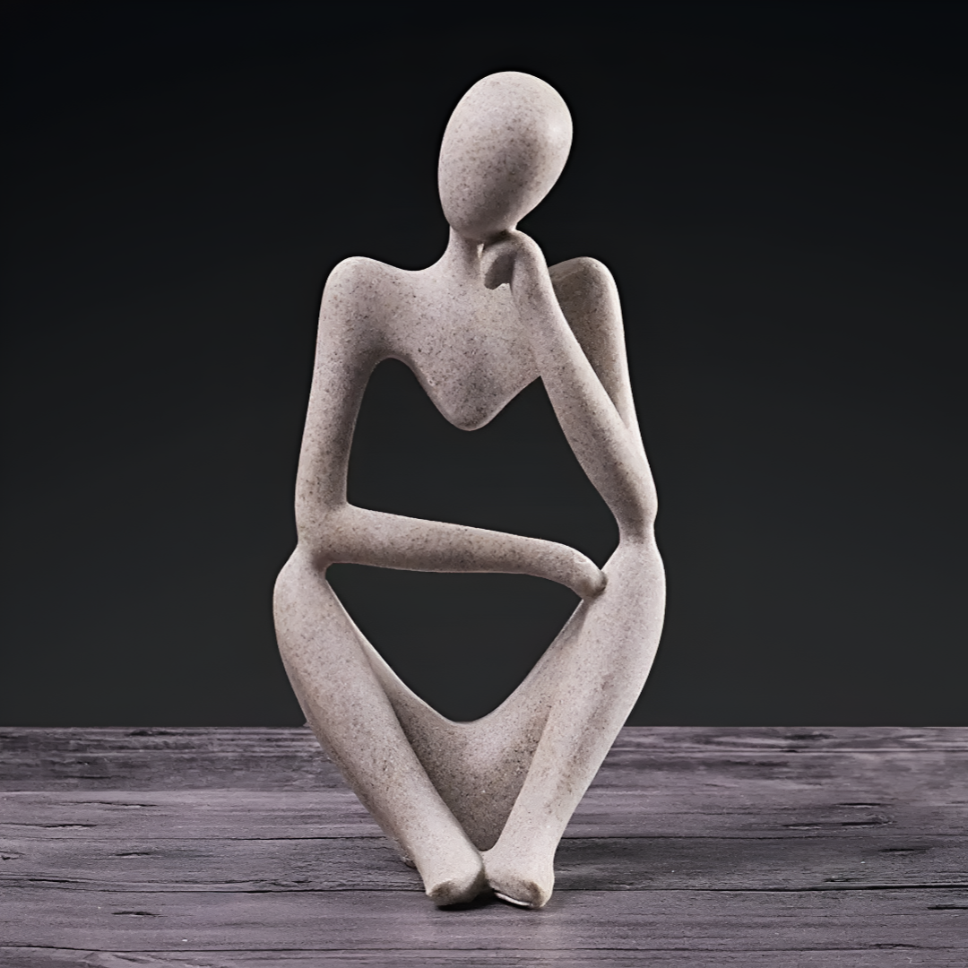 De Denker - Abstracte afbeelding van de denkende mens