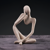 De Denker - Abstracte afbeelding van de denkende mens