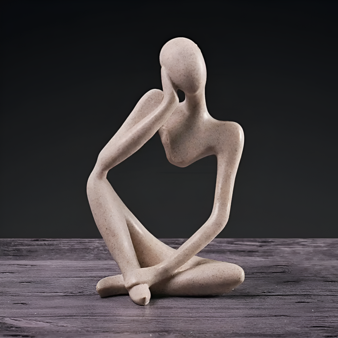 De Denker - Abstracte afbeelding van de denkende mens