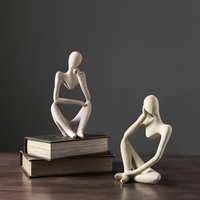De Denker - Abstracte afbeelding van de denkende mens