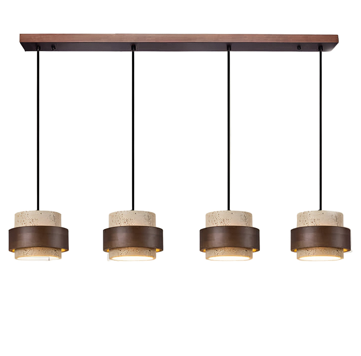 Geel Travertijn Japandi Minimalistische Hanglamp