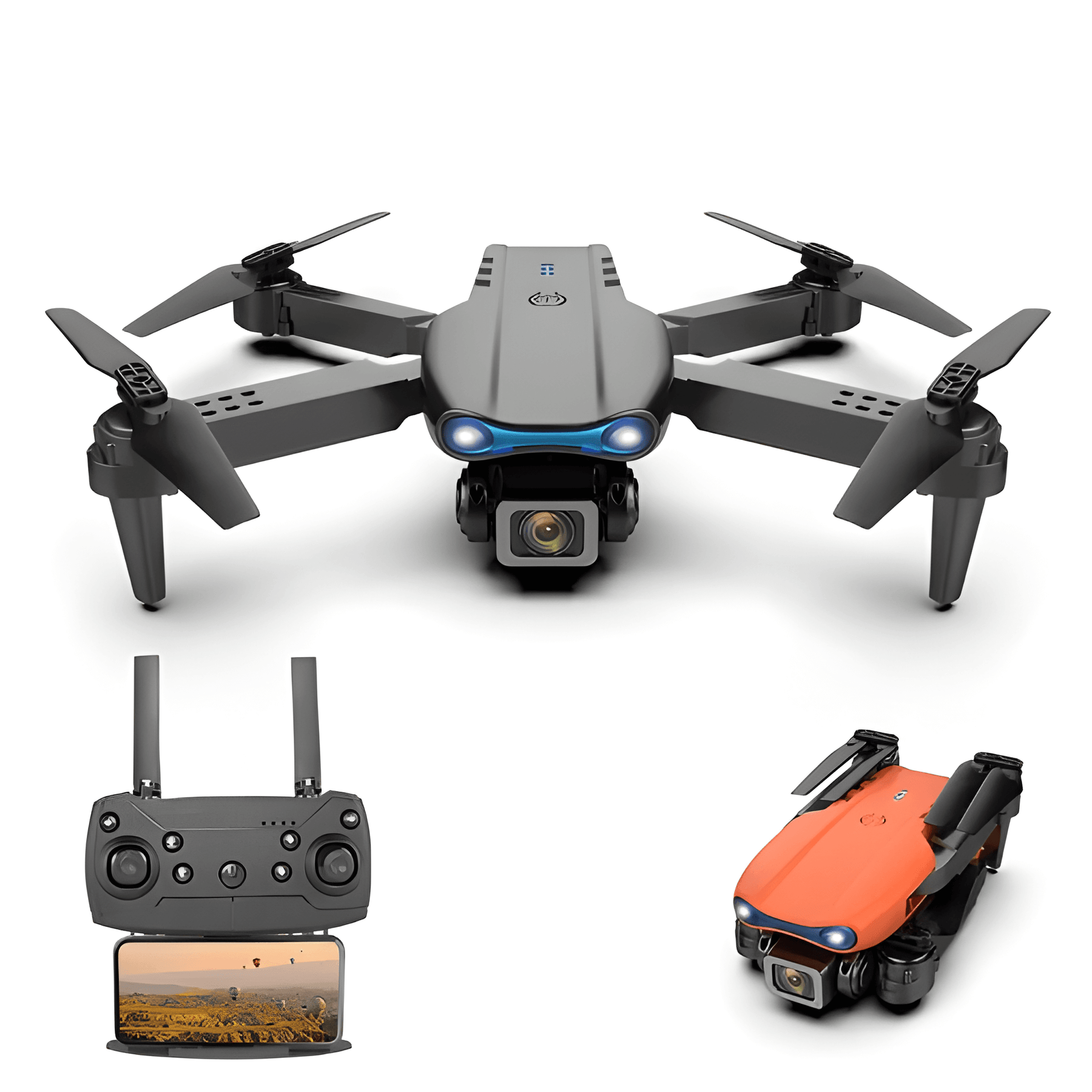 SkyCapture - Drone met dubbele camera 4K UHD voor buitengewone luchtfoto's