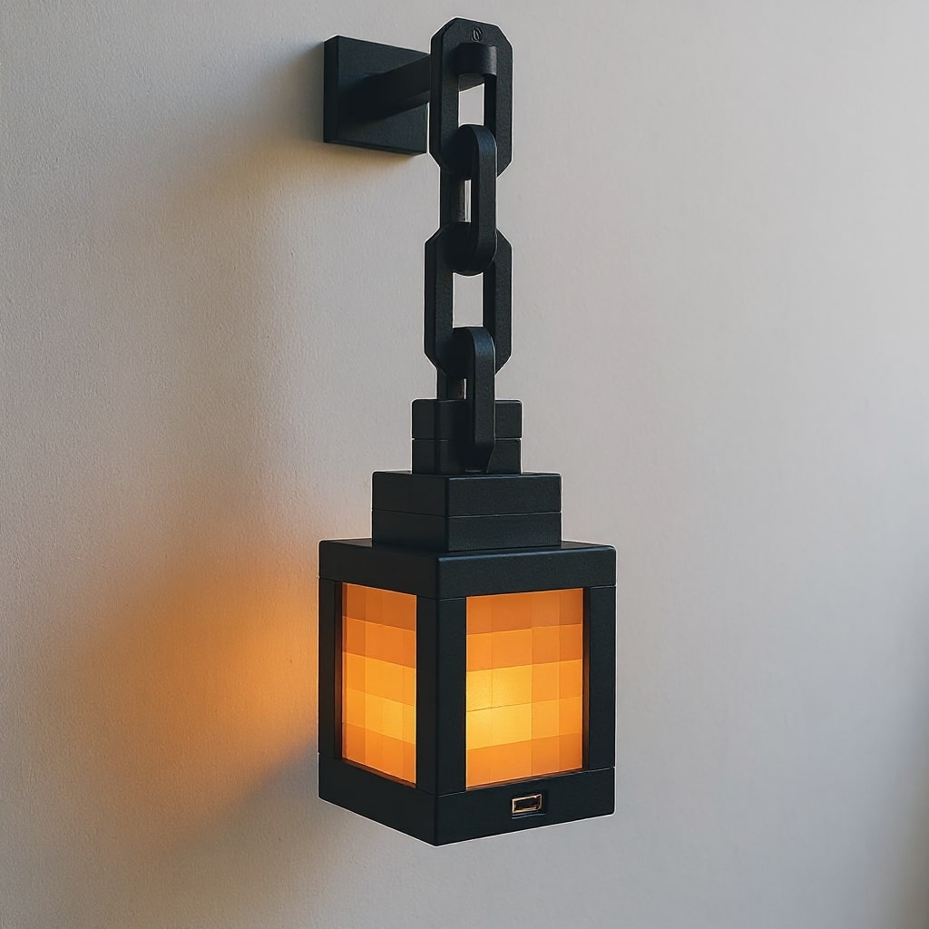 Minecraft Lamp | Draadloze Tafellamp | Nachtlamp | Wandlamp binnen | PixelLicht