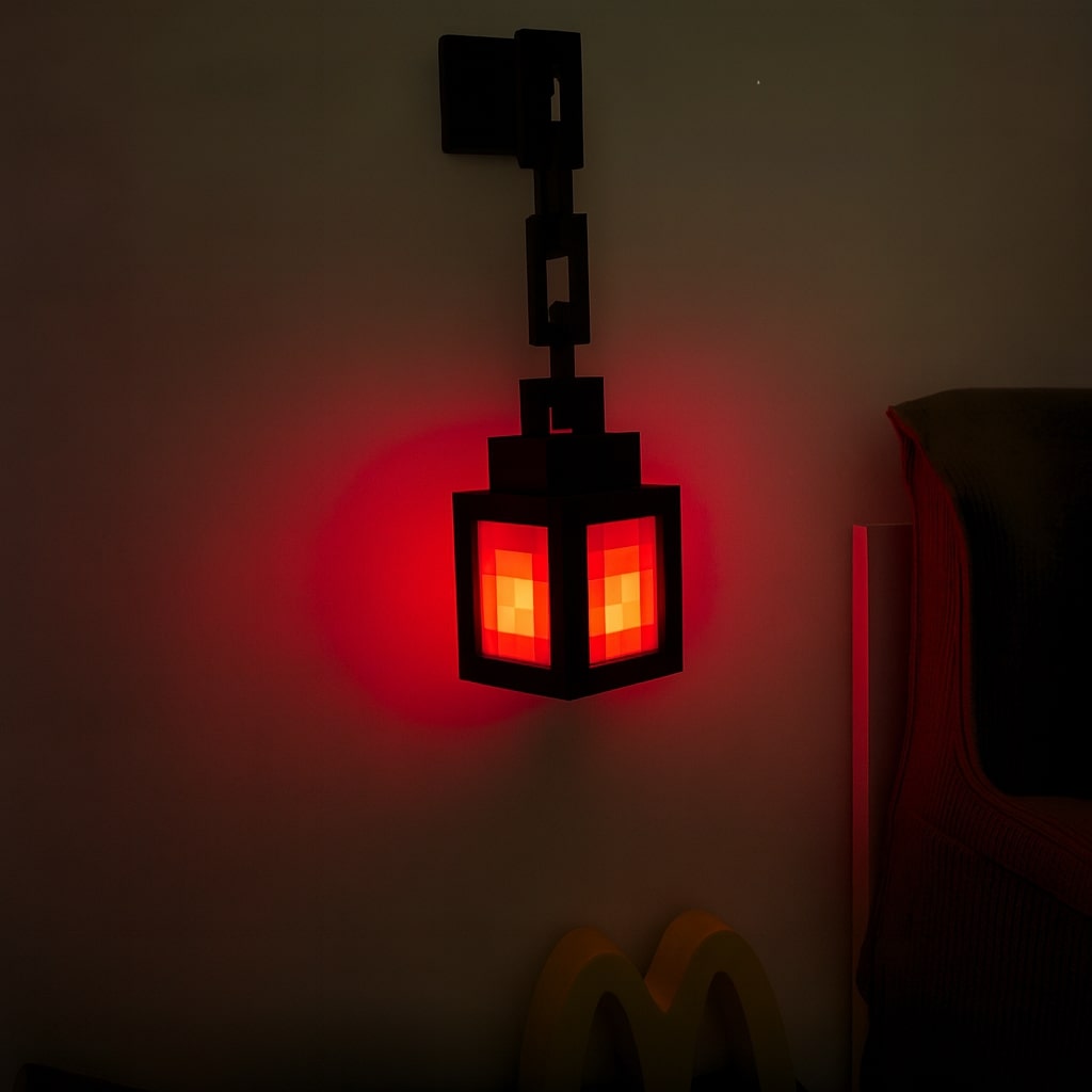 Minecraft Lamp | Draadloze Tafellamp | Nachtlamp | Wandlamp binnen | PixelLicht