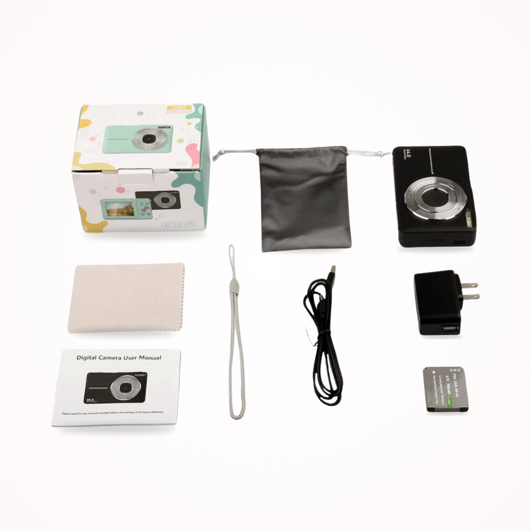 Vintage Digitale Camera | 1080p Video en HD-Foto | Compact Ontwerp