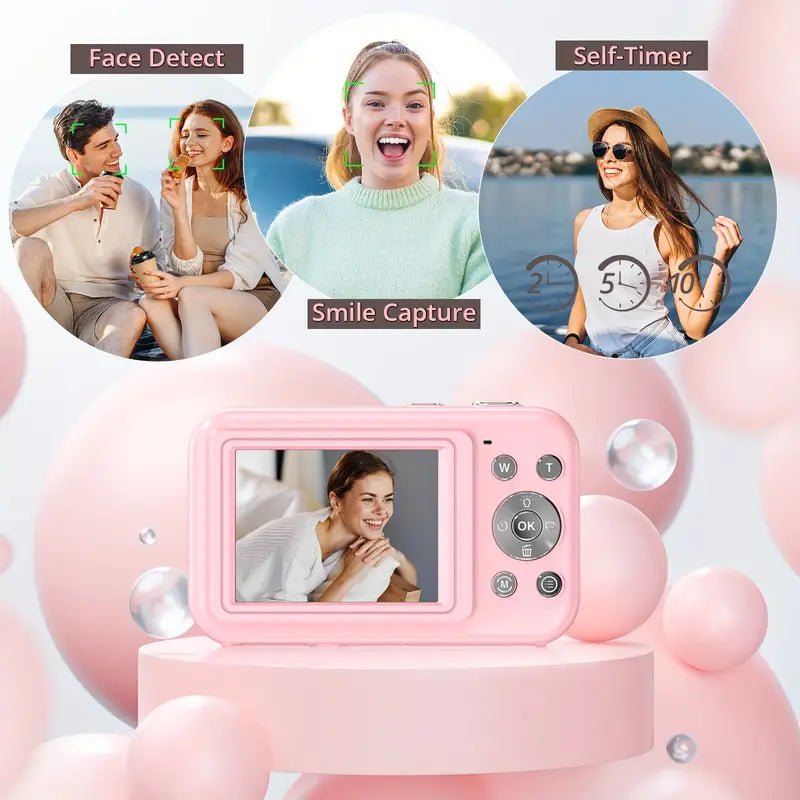 Skanto | Vintage Digitale Camera | 1080p Video en HD-Foto | Compact Ontwerp