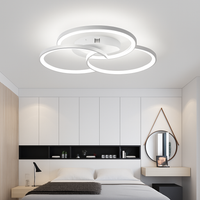 Design LED plafondlamp rozet drie cirkels Bwart