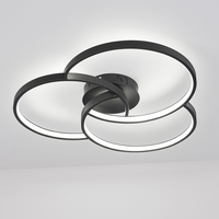 Design LED plafondlamp rozet drie cirkels Bwart