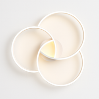 Design LED plafondlamp rozet drie cirkels Bwart