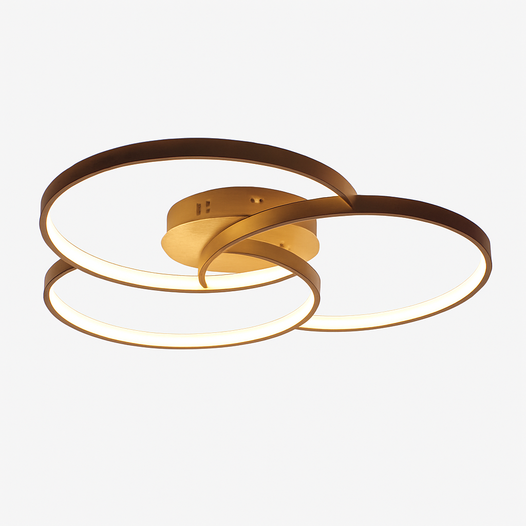 Design LED plafondlamp rozet drie cirkels Bwart