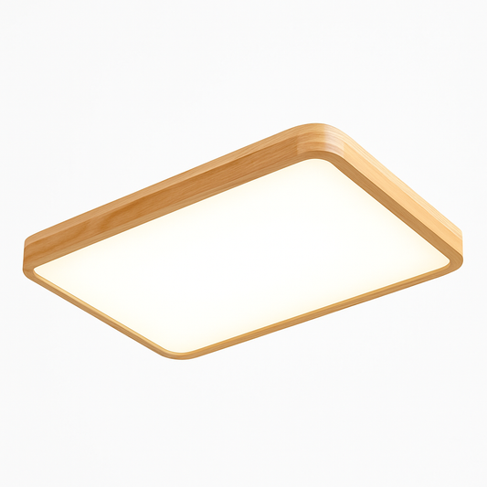 LED-houten plafondlamp (verschillende vormen)