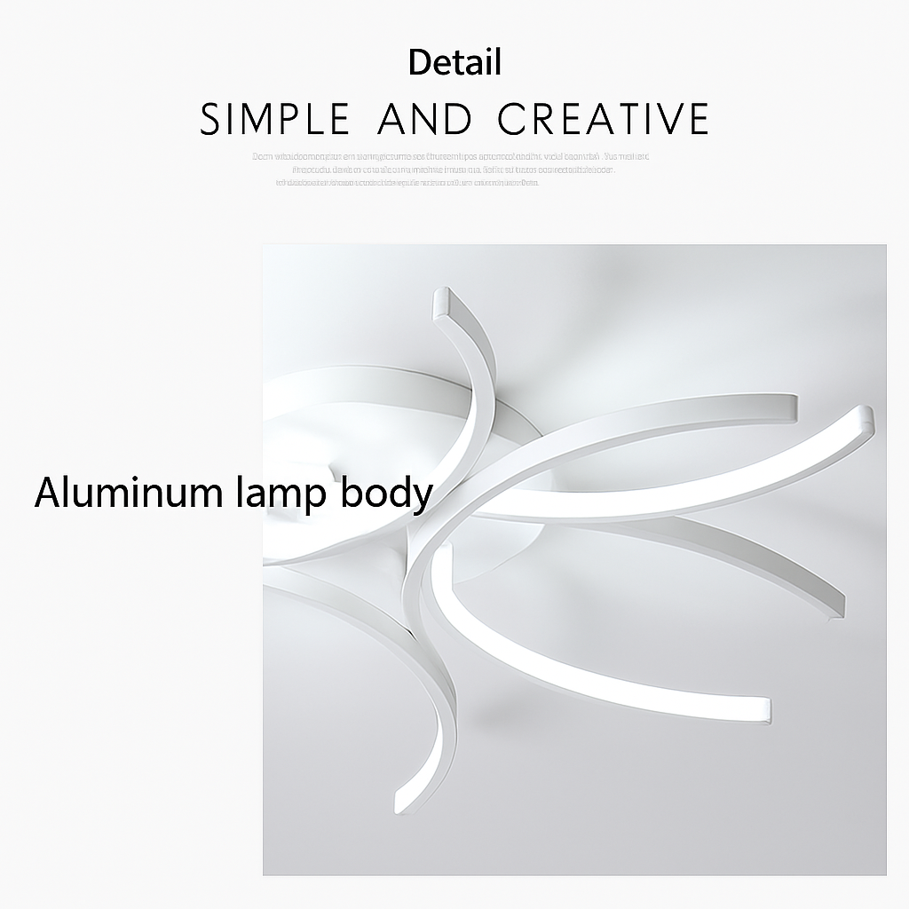 moderne LED-plafondlamp voor een ideale interieurdecoratie