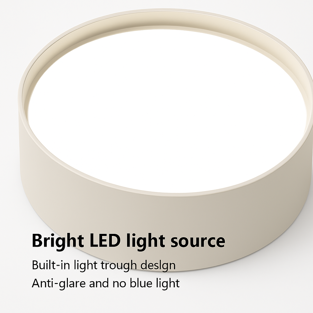 Design LED plafondlamp decoratief zwart wit