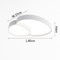 Design LED plafondlamp decoratief zwart wit