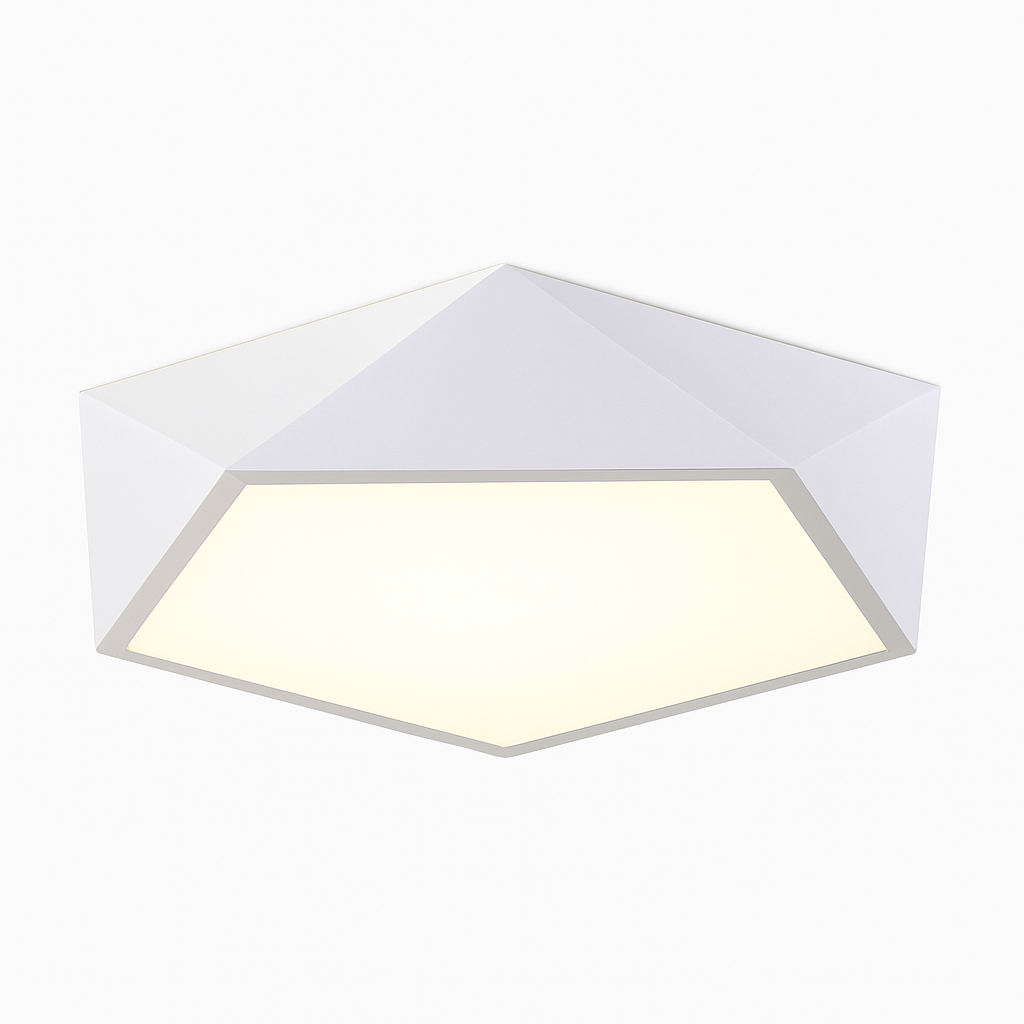 Geometrisch design LED plafondlamp in diamantvorm