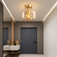Moderne LED Glazen Plafondlamp