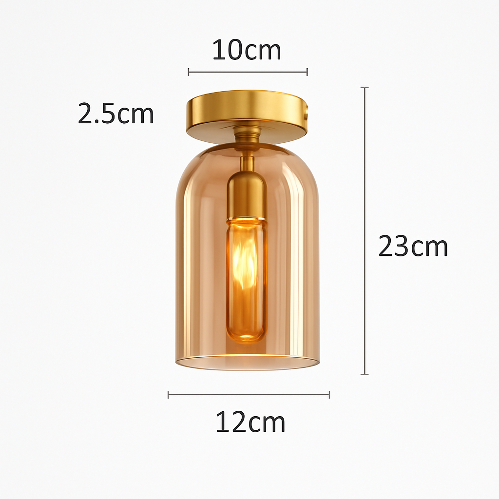 Moderne LED Glazen Plafondlamp